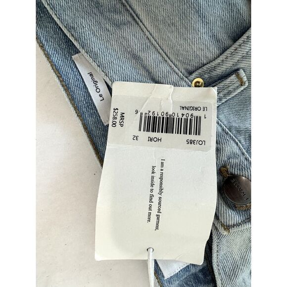 NWT Frame Le Original High Rise Straight Fit Jeans Distressed - Size 32 - Picture 2 of 10